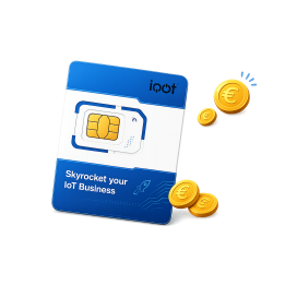 iQOT SIM card retail pack with euro coins
